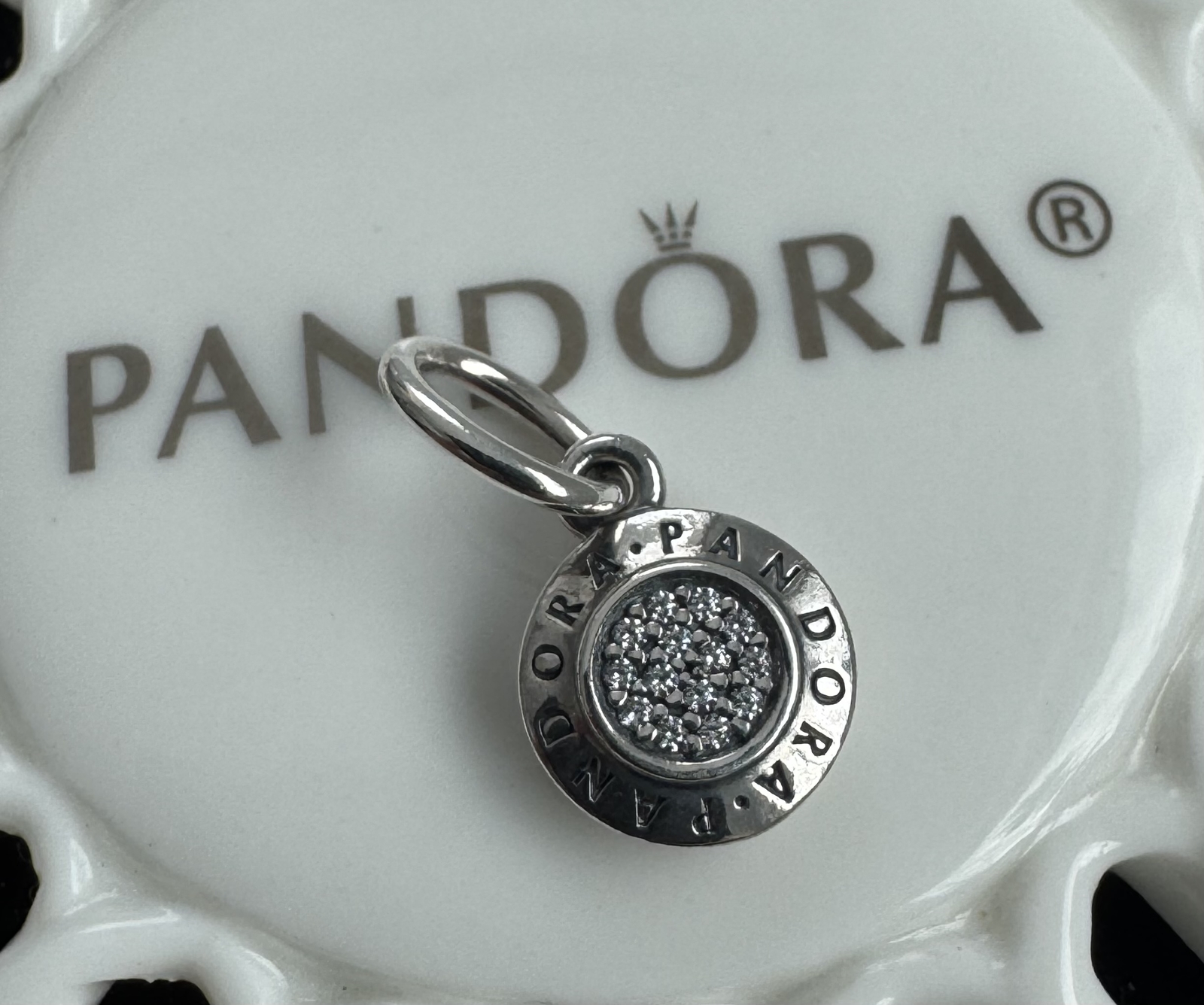 Authentic Pandora Signature Pendant #390359CZ