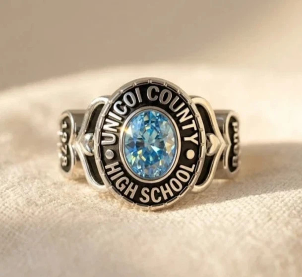 Custom High School Class Ring 2026 Graduation Oval Birthstone Gift For Daughter