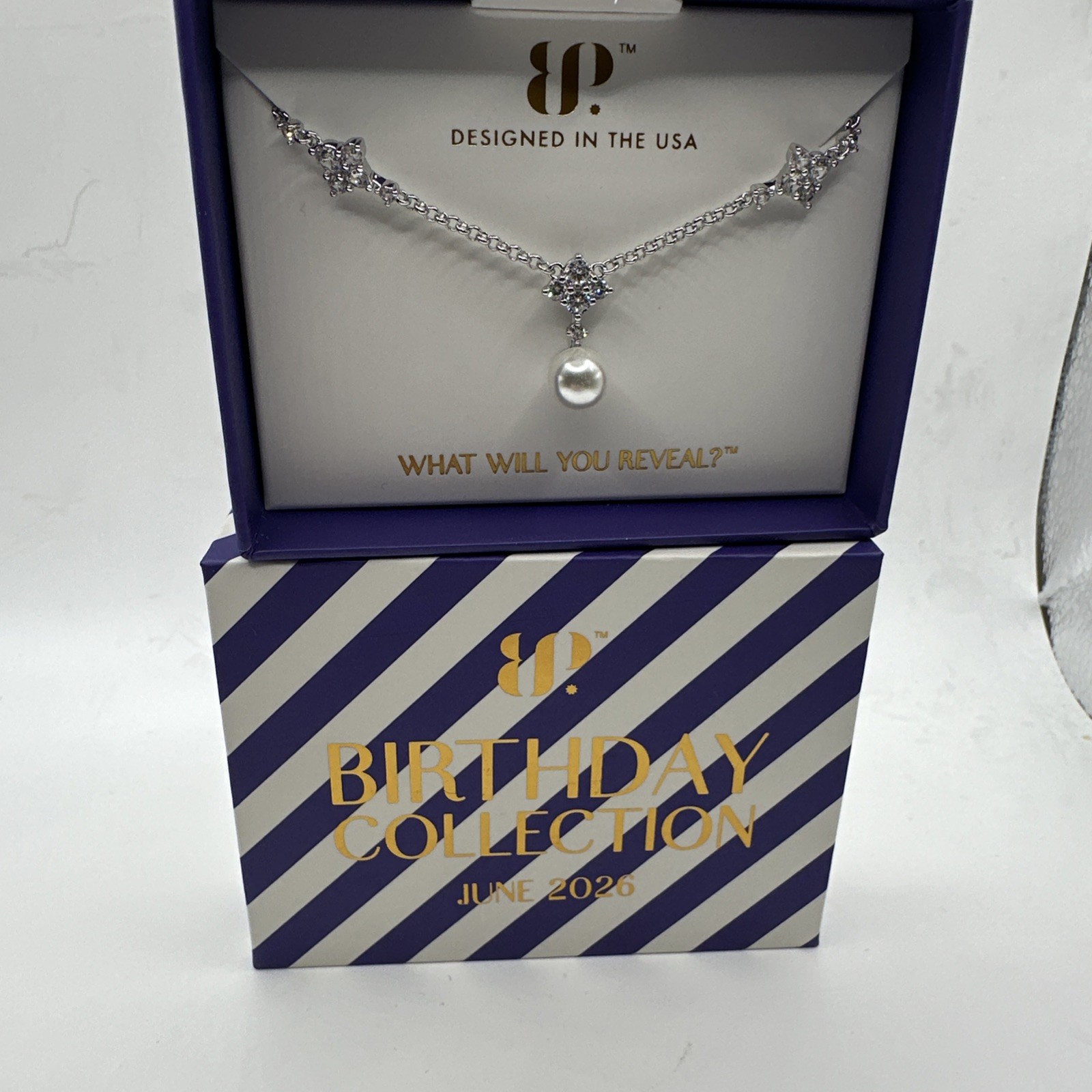 Bomb Party June Birthday Necklace “We Live For The Sparkle” *See Description