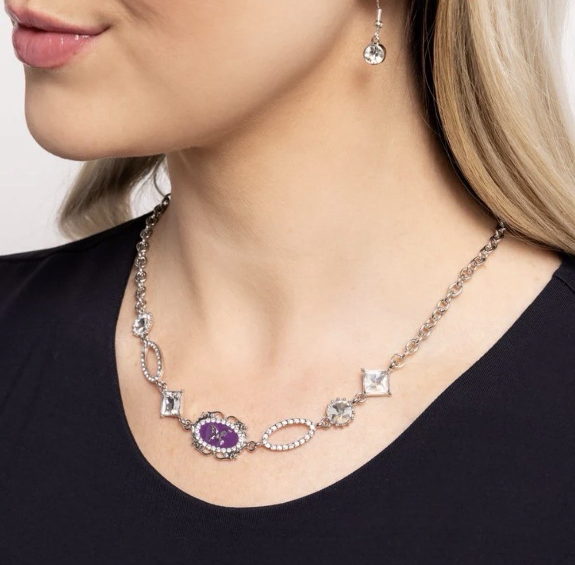 Paparazzi Aerial Approval- Purple Necklace