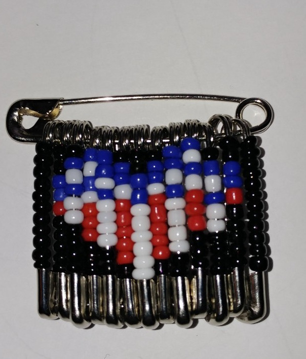 Unique Patriotic and Flag Safety Pin Brooch