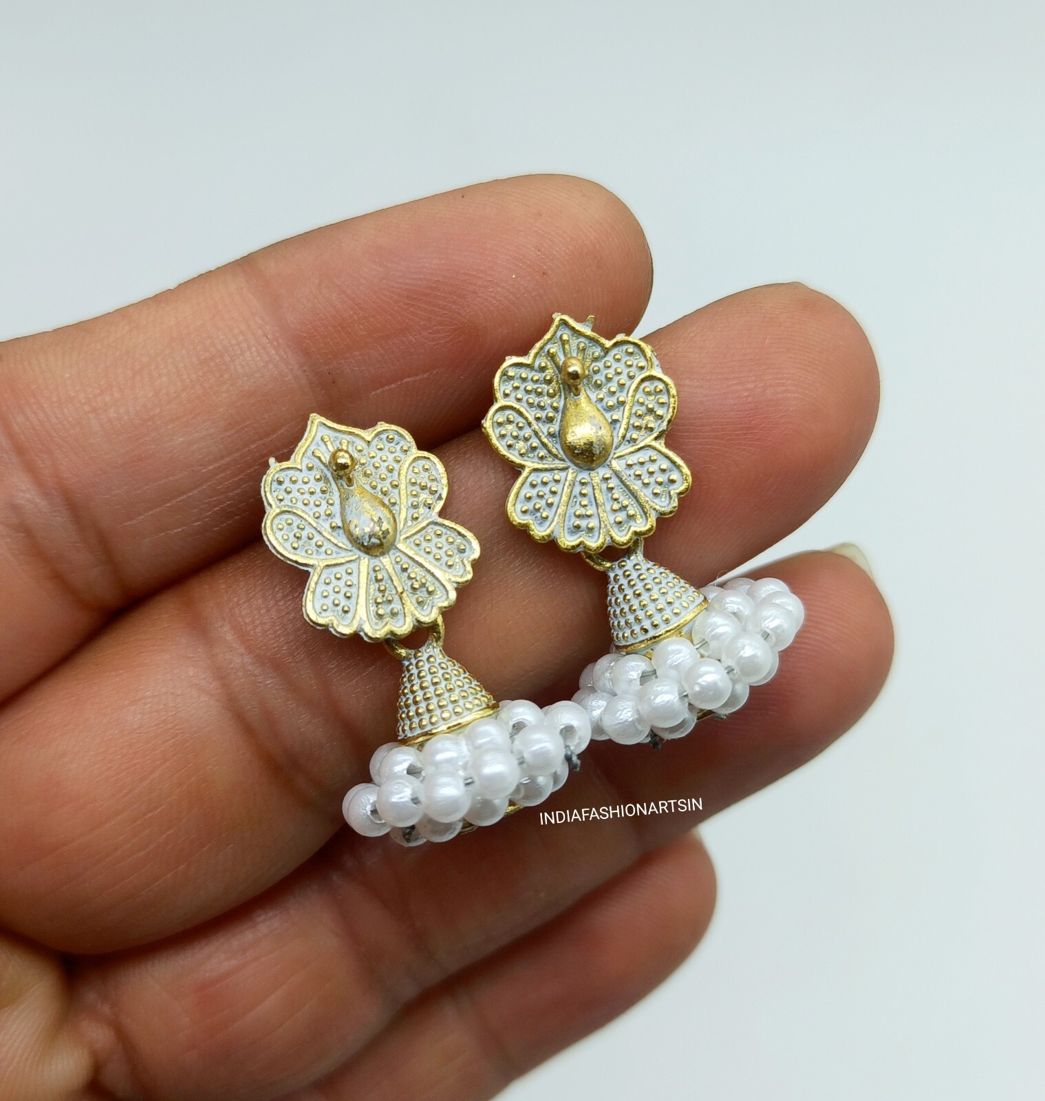 Mini jhumki fashion earrings handmade jewelry small jhumka regular wearing