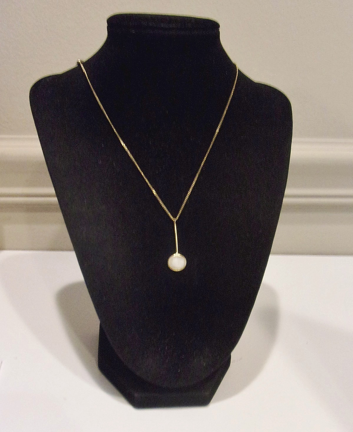 Luna Norte White Genuine Druzy Quartz Gold Plated Pendant Necklace