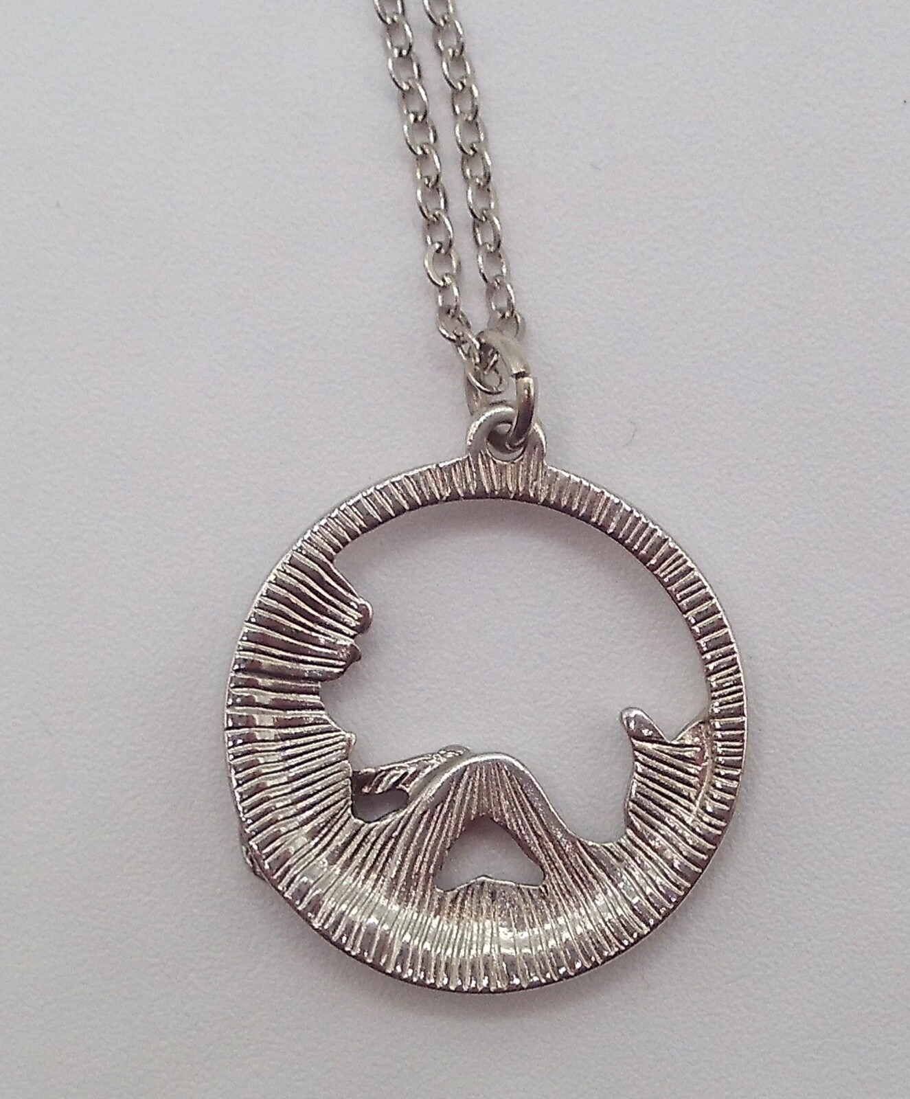Adult Jewels Pendant Necklace Silver Tone Mermaid