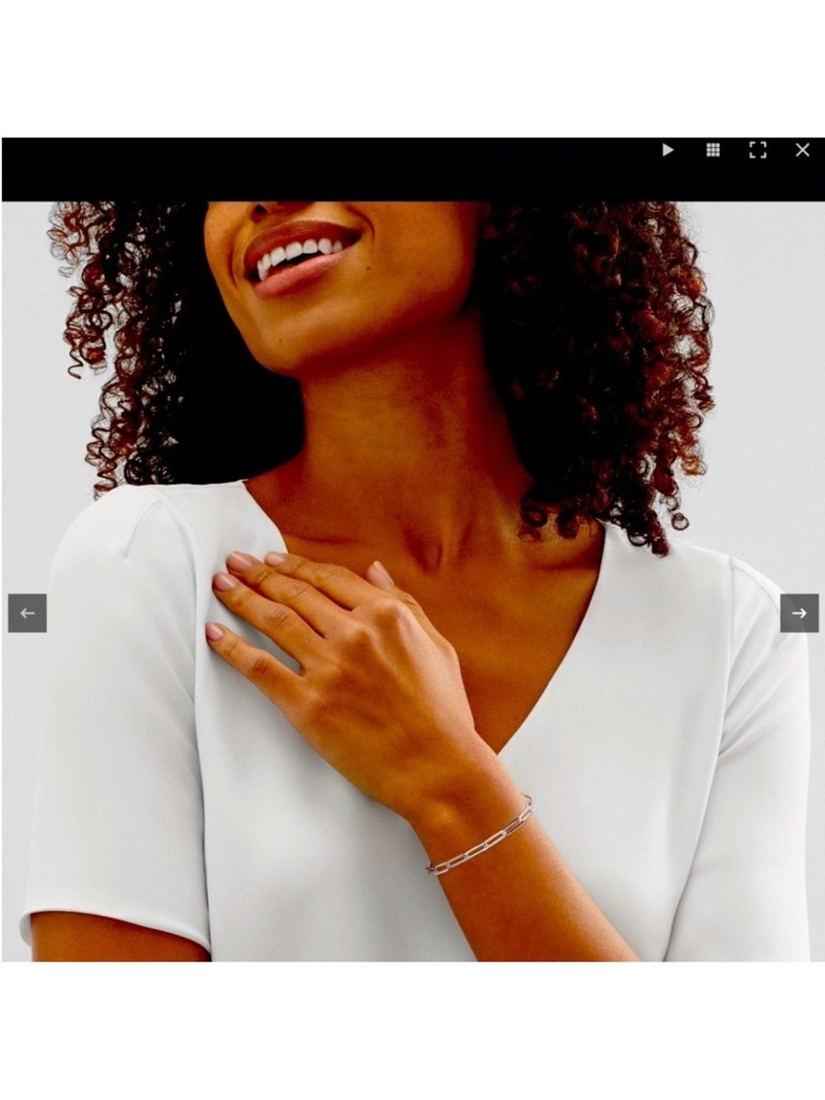 Silpada Sterling silver Silver Paperclip Link Bracelet.