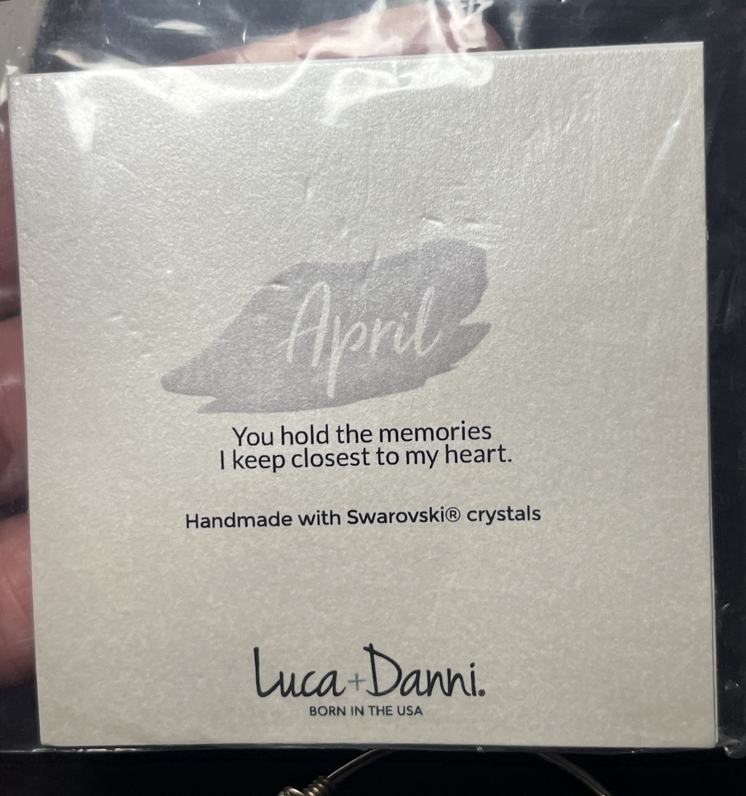 Luca + Danni April Birthstone Cuff Bracelet Regular Size NWT