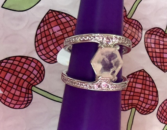 Bomb Party S 7 Color Change Clear-cinnamon Coral Topaz Rhodium “Entirely Yours”