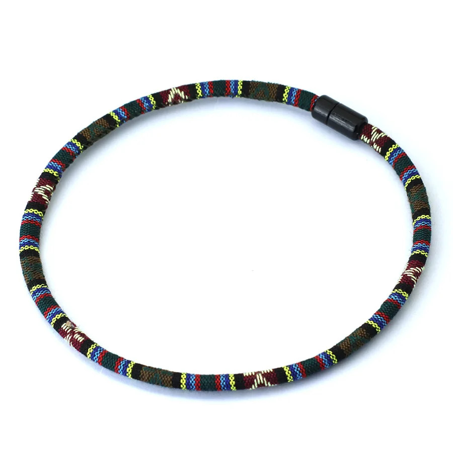 Braided Rope Necklace Bohemian 6mm Cord 20in Surf Style Men Length Jewelry