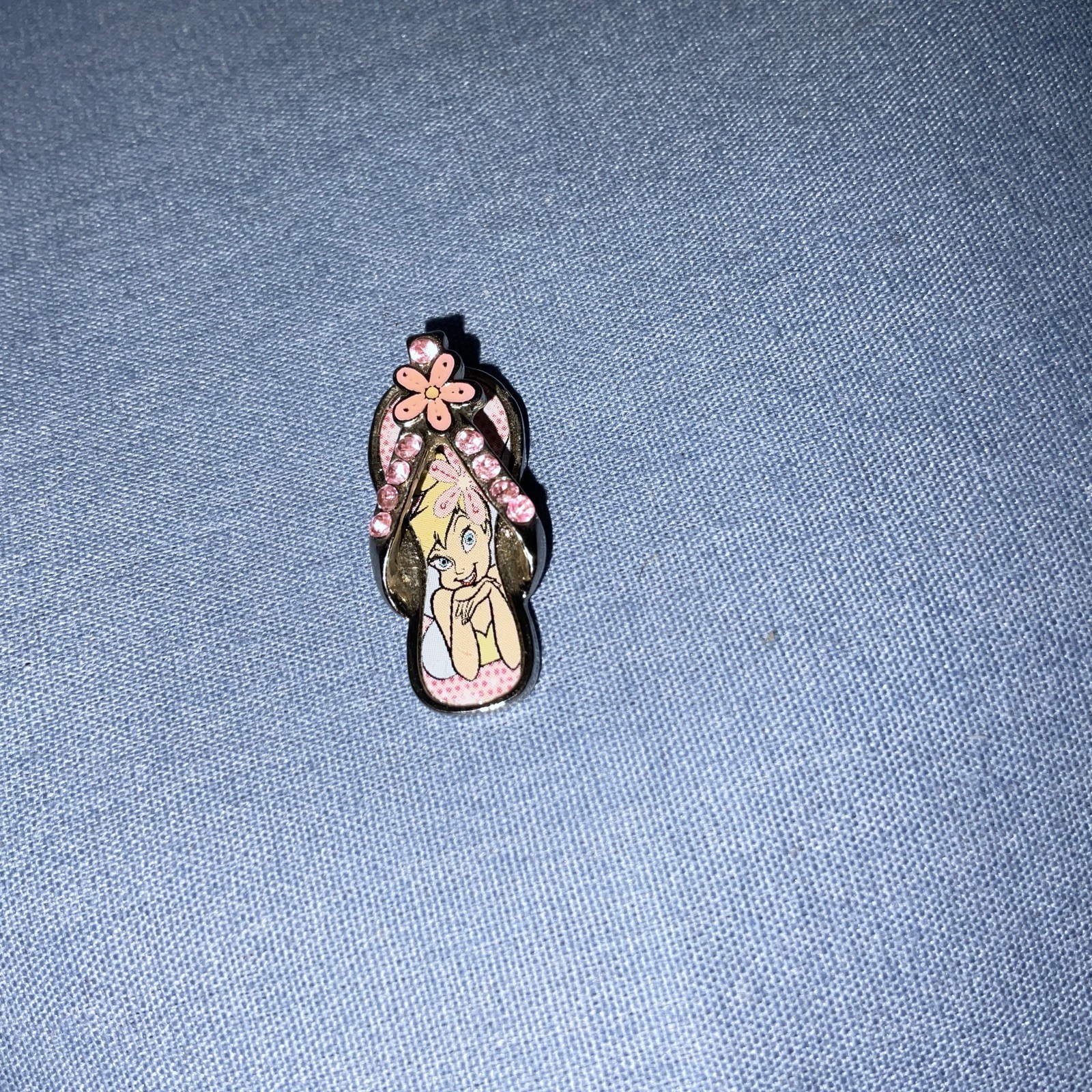 Disney Tinkerbelle Rhinestone Beach Sandal Flip Flop Pendant (S604)