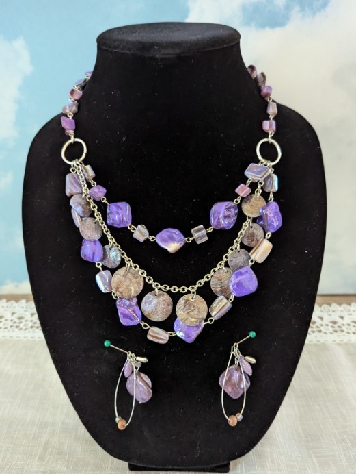 Premier Design set featuring Purple and Bronze Beads