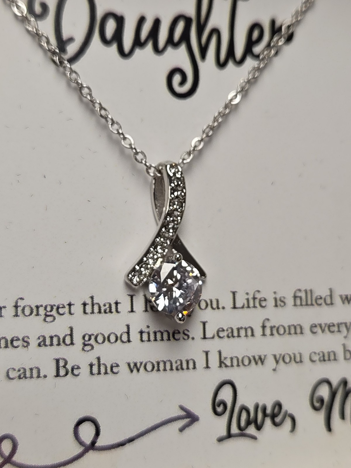To My Daughter Gift for Daughter from Mom Necklace SEE PICS