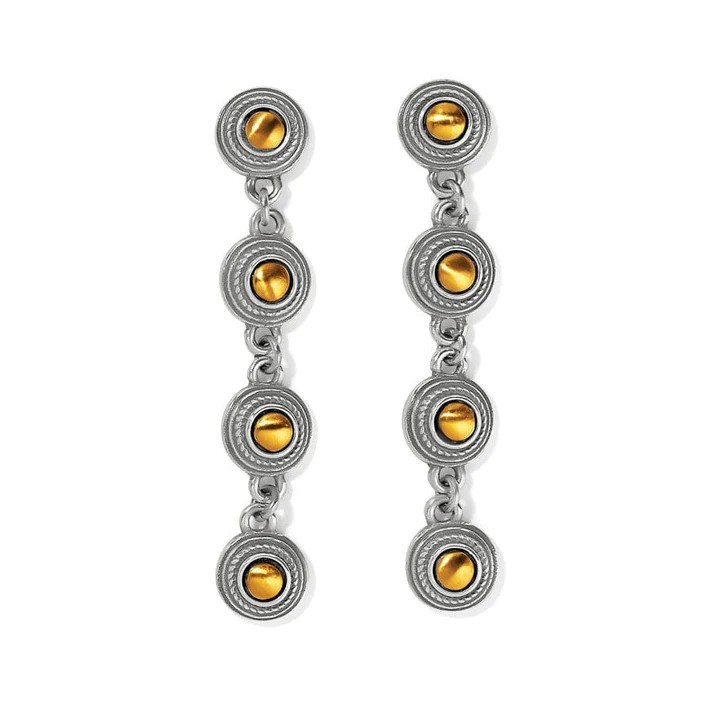 NWTag Brighton Ferrara MONETE LINK POST DROP Two-Tone Earrings MSRP $82