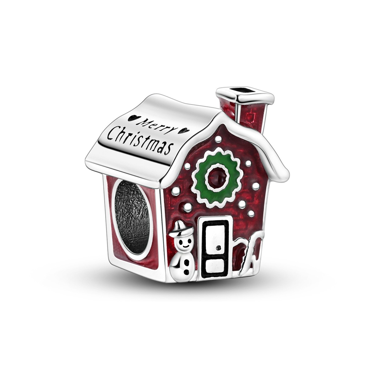 Christmas Tree 925 silver DIY Charms Santa Claus Snowmen fit Bracelet Jewelry