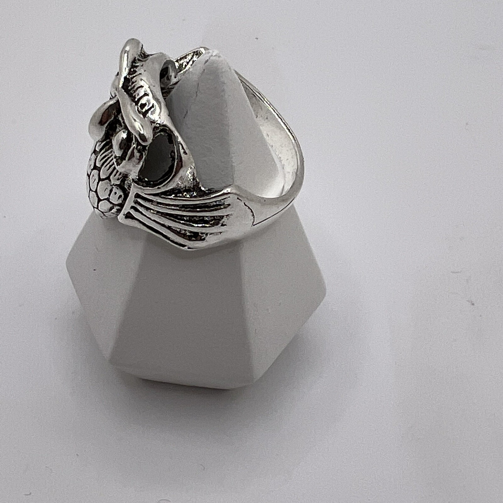 Unisex Adults Owl Ring Nature Biker Style Ring Size 11 Goth Heavy