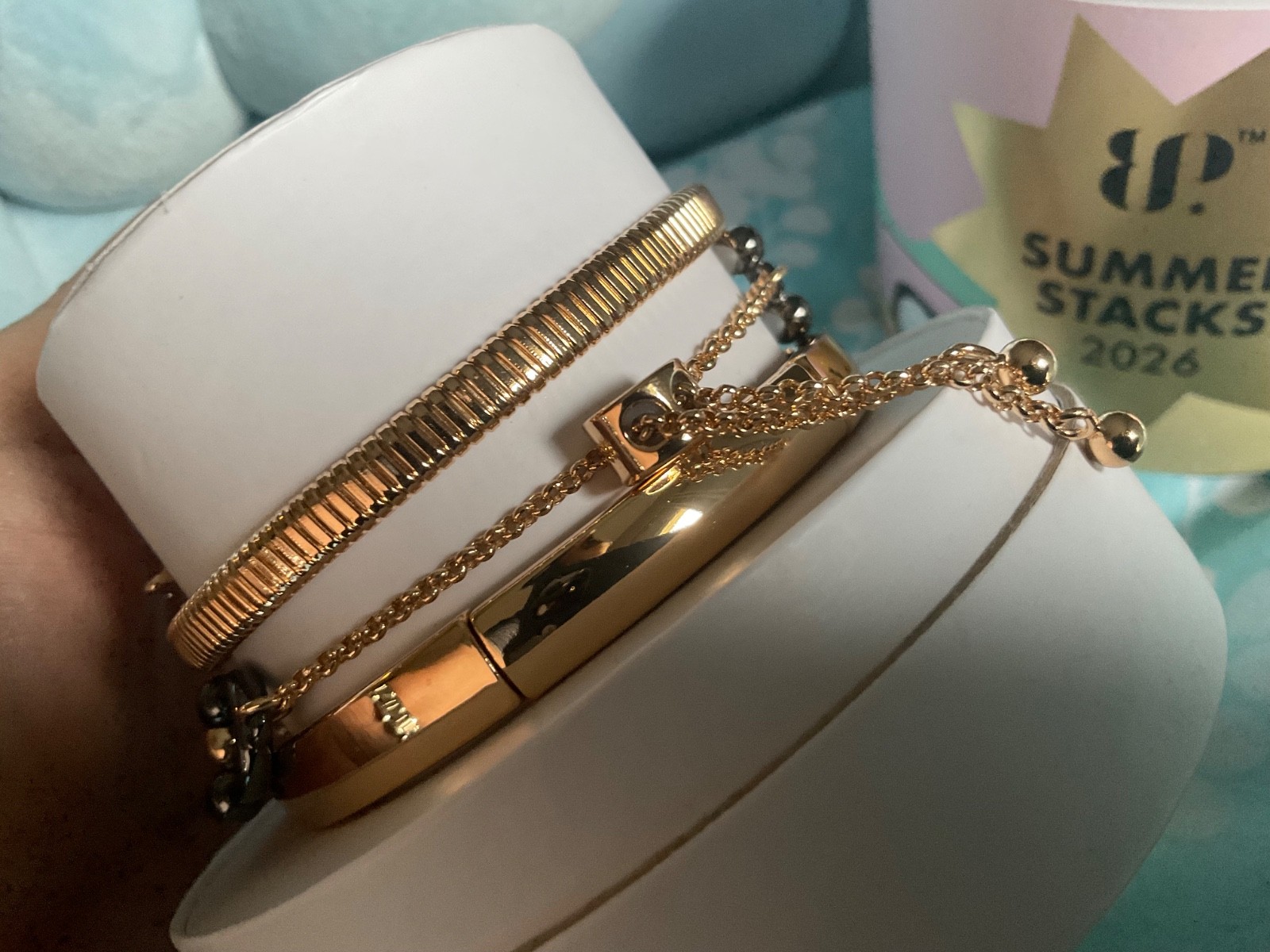BP Summer 2026 Stacks “Blinded by Sparkle” Gold & Matte Black Plating