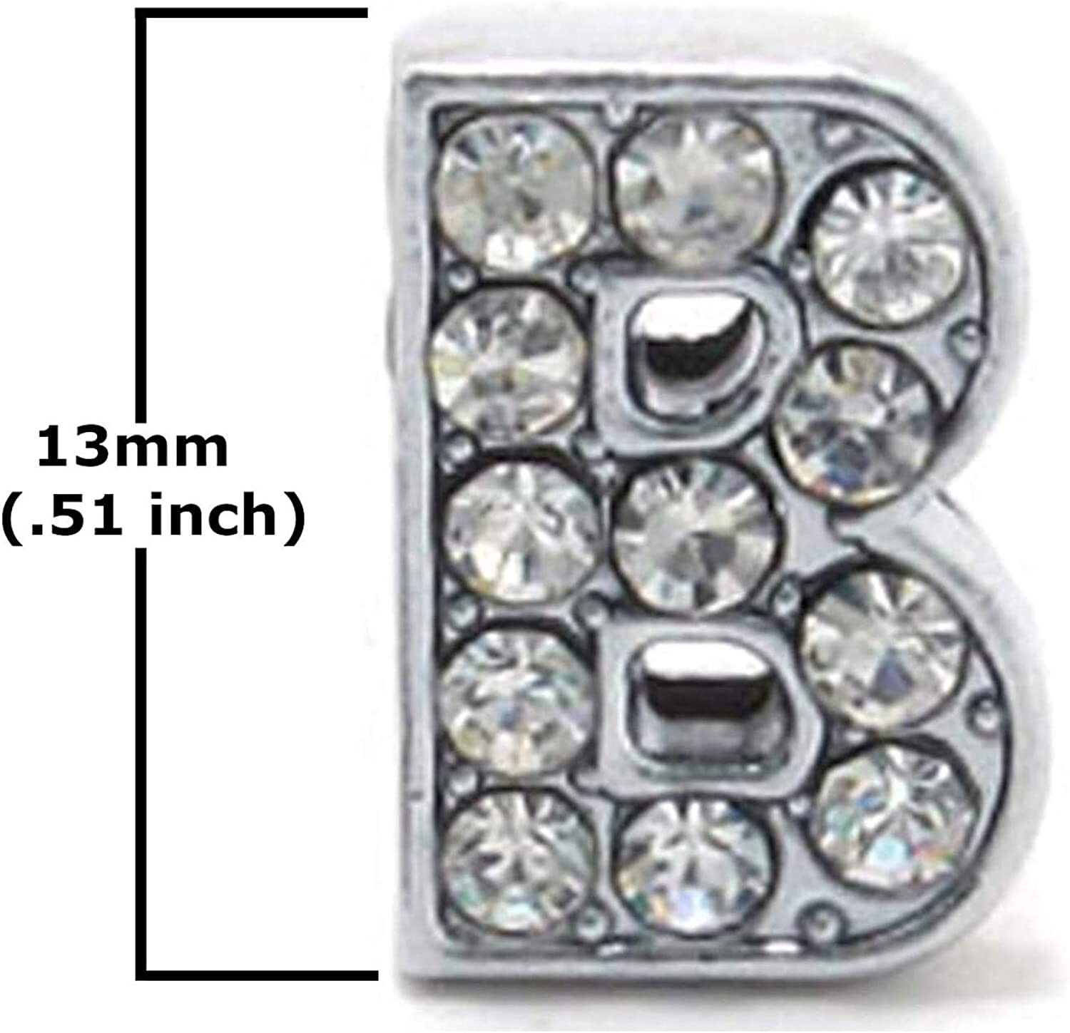 80 Rhinestone Letters A-Z Alphabet Words for DIY Jewlery 10mm Crystal