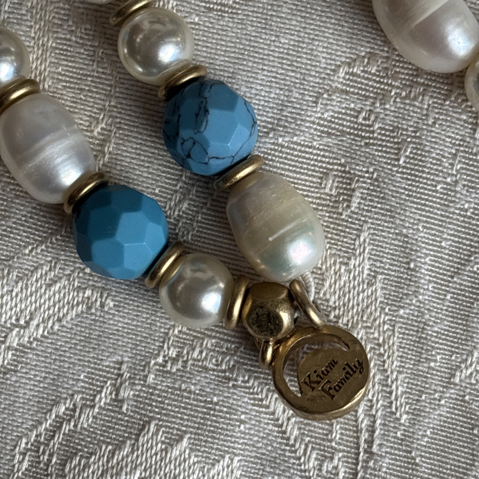 Lia Sophia Kiam Family Necklace & Earrings & Bonus Bracelet Freshwater Pearl