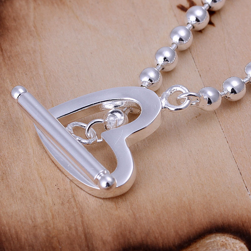 Unisex Women’s 925 Sterling Silver Bracelet Beads Size 8.5 Inches 4MM Toggle L6