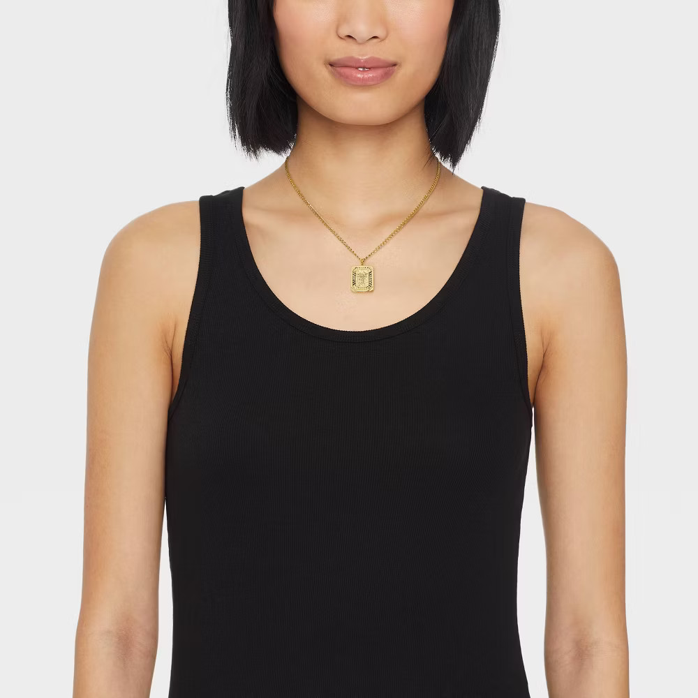 Bijoux Sport by Luv Aj MLS Gold Logo Dog Tag Pendant Necklace