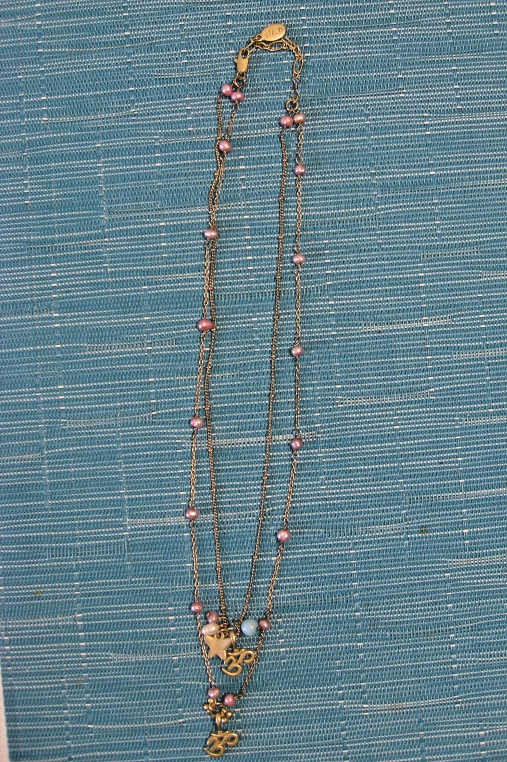 Flying Lizard Design Women’s Double Layer Boho Necklace, Om symbol, other smalls