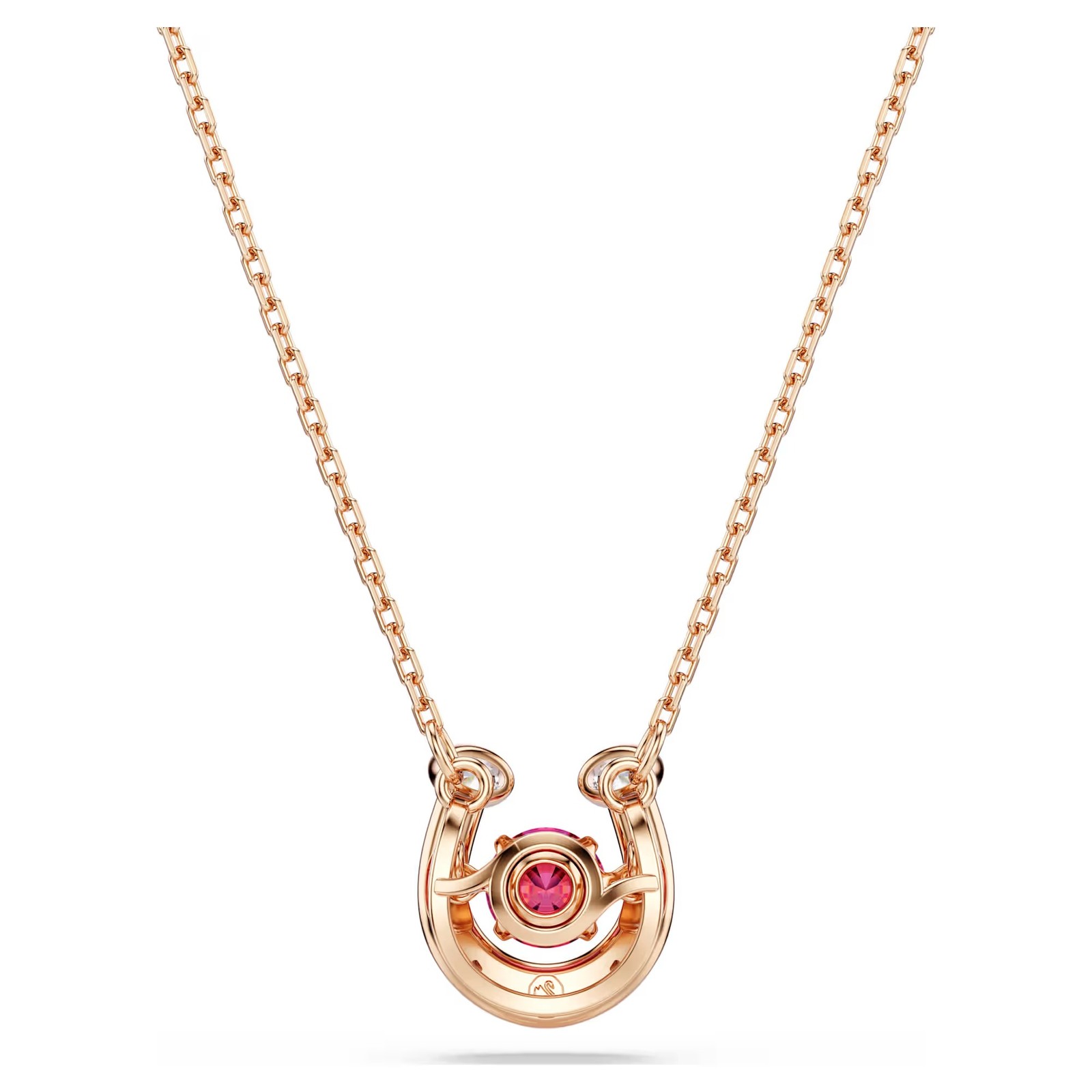 Swarovski Symbolica Pendant Pavé, Horse Shoe, Red, Rose Gold Tone Plated 5736981