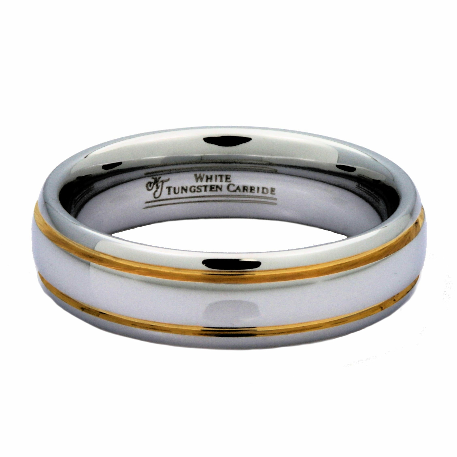 Tungsten Carbide Wedding Ring 6mm 2 grooves many styles Black too