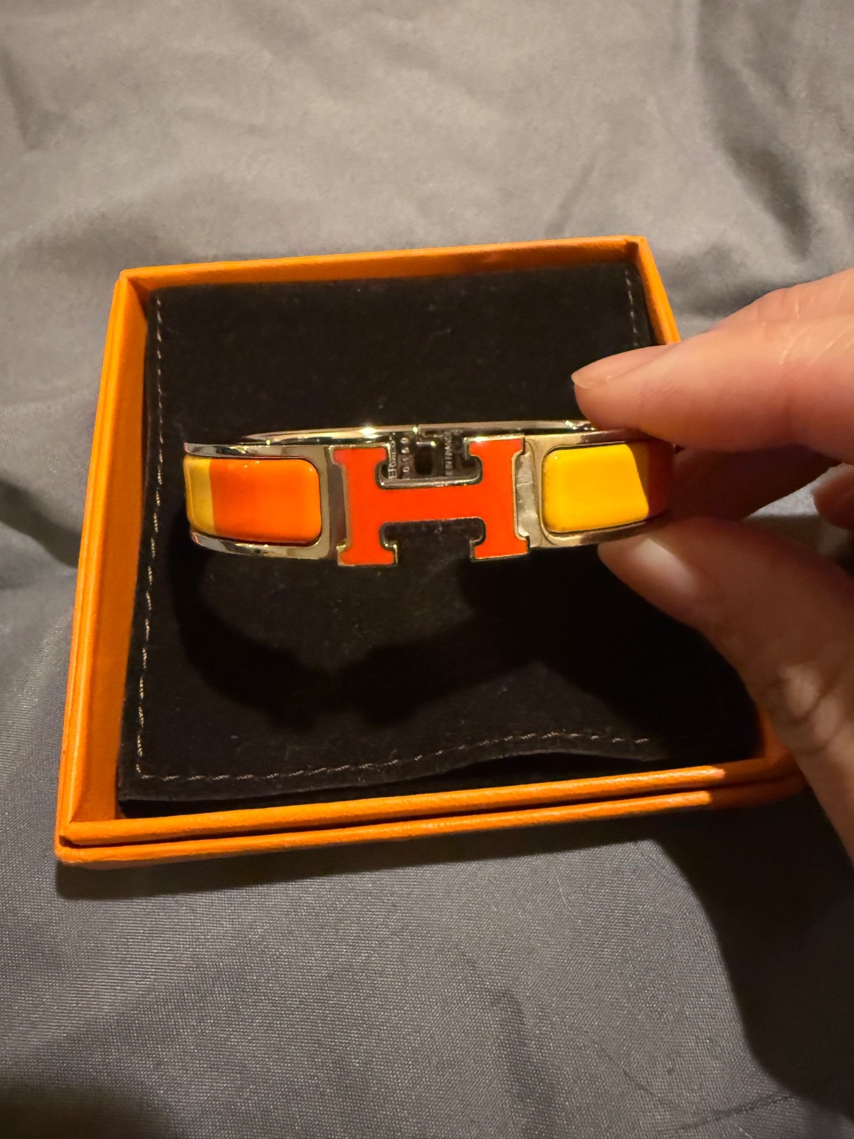 hermes clic h bracelet authentic