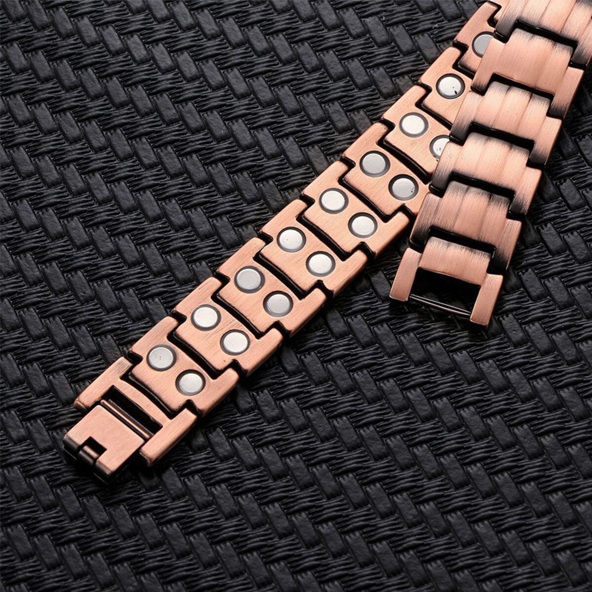 8 Inch Pure Copper Bangle Magnetic Therapy Bracelet for Arthritis Pain Relief