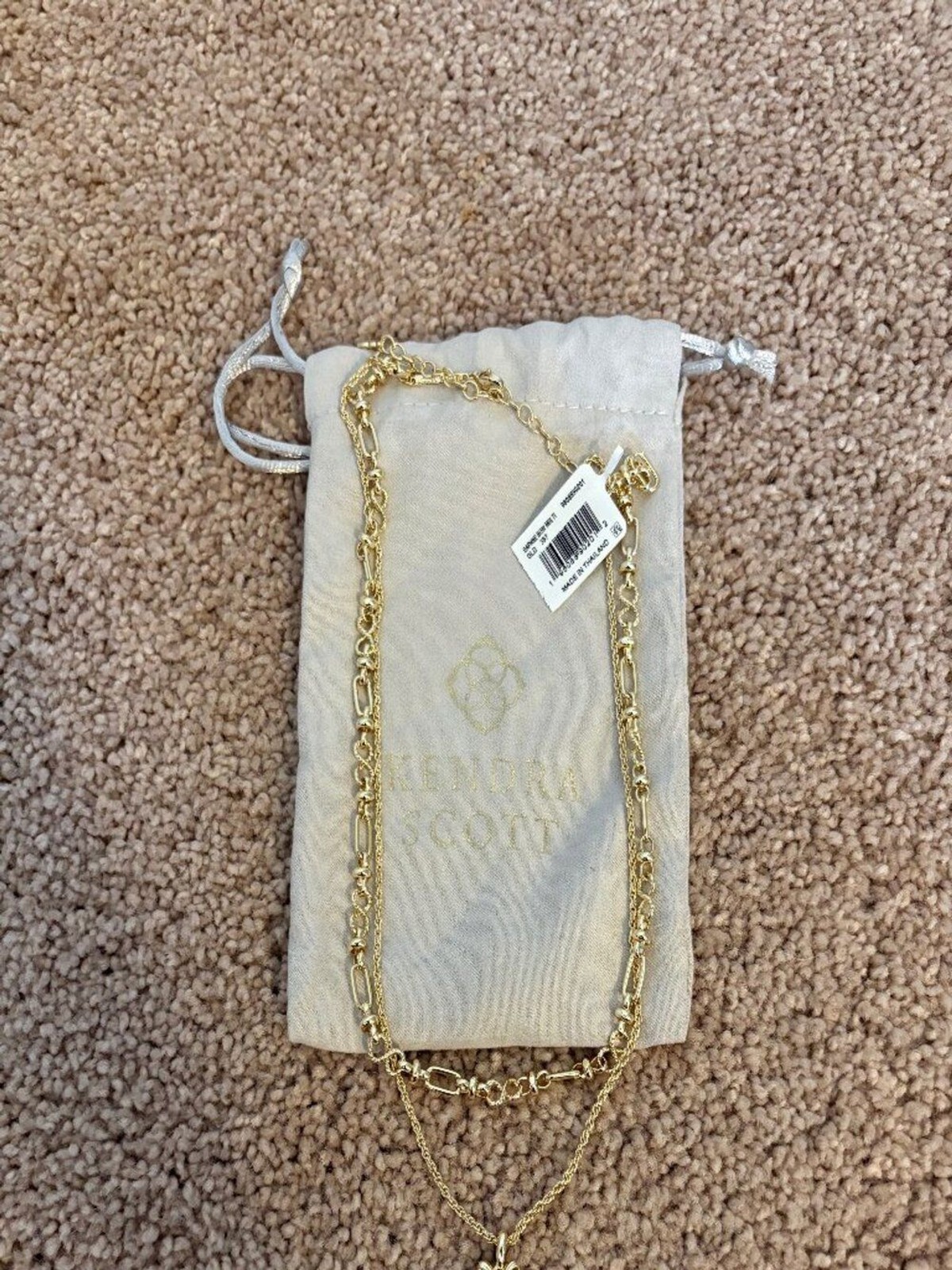 NWT Kendra Scott Elisa Gold Pendant Necklace Emerald Green Crystal