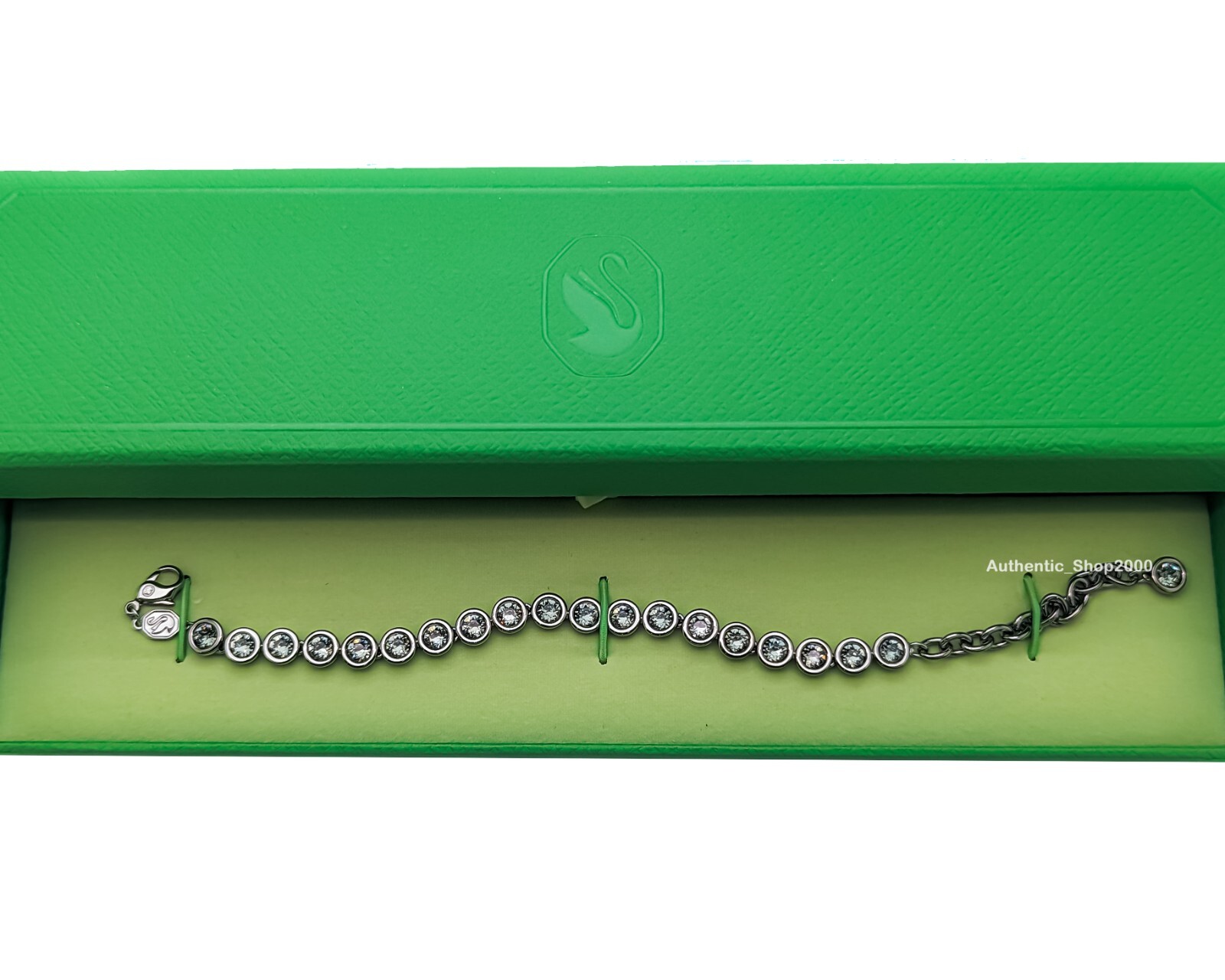 New 100% Authentic SWAROVSKI Ruthenium Sparkling Imber Tennis Bracelet 5682592