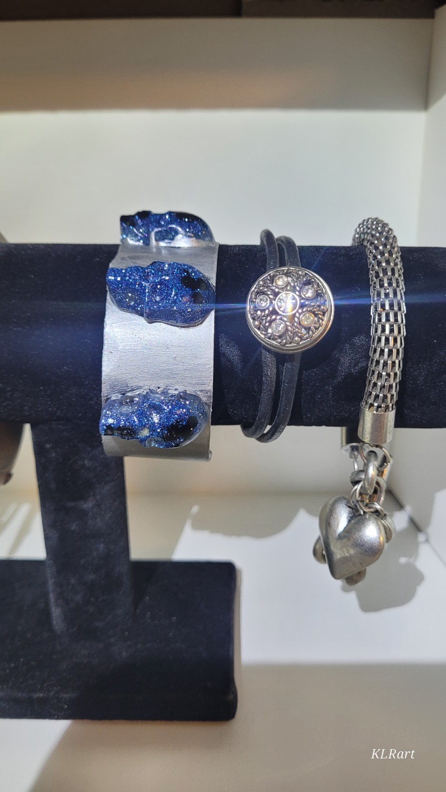 mixed metal, skulls silver acient wood bracelets bangles one size for all