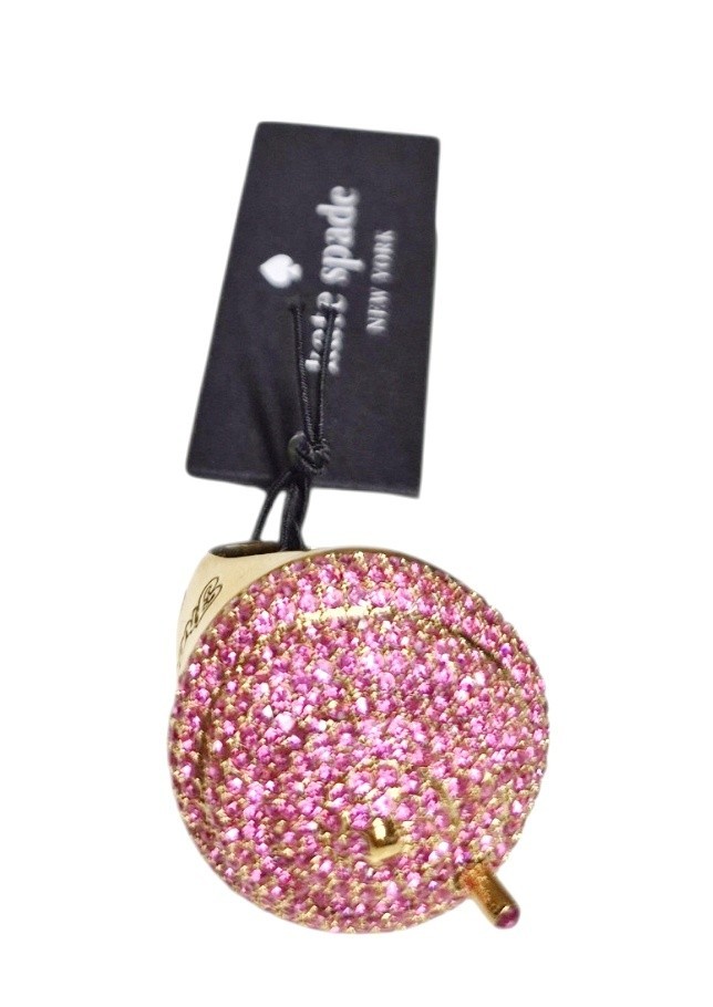 Kate Spade Fast Food Freezie Statement Ring Size 8 Pink Multi Brass KL504 New