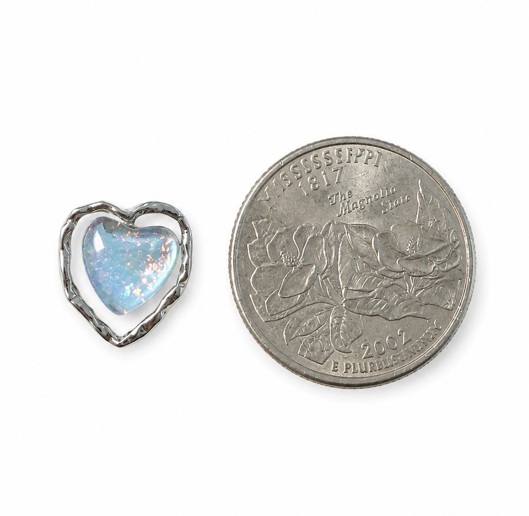 925 Sterling Silver Moonstone Heart Stud Earrings Heart Gemstone Earrings 142