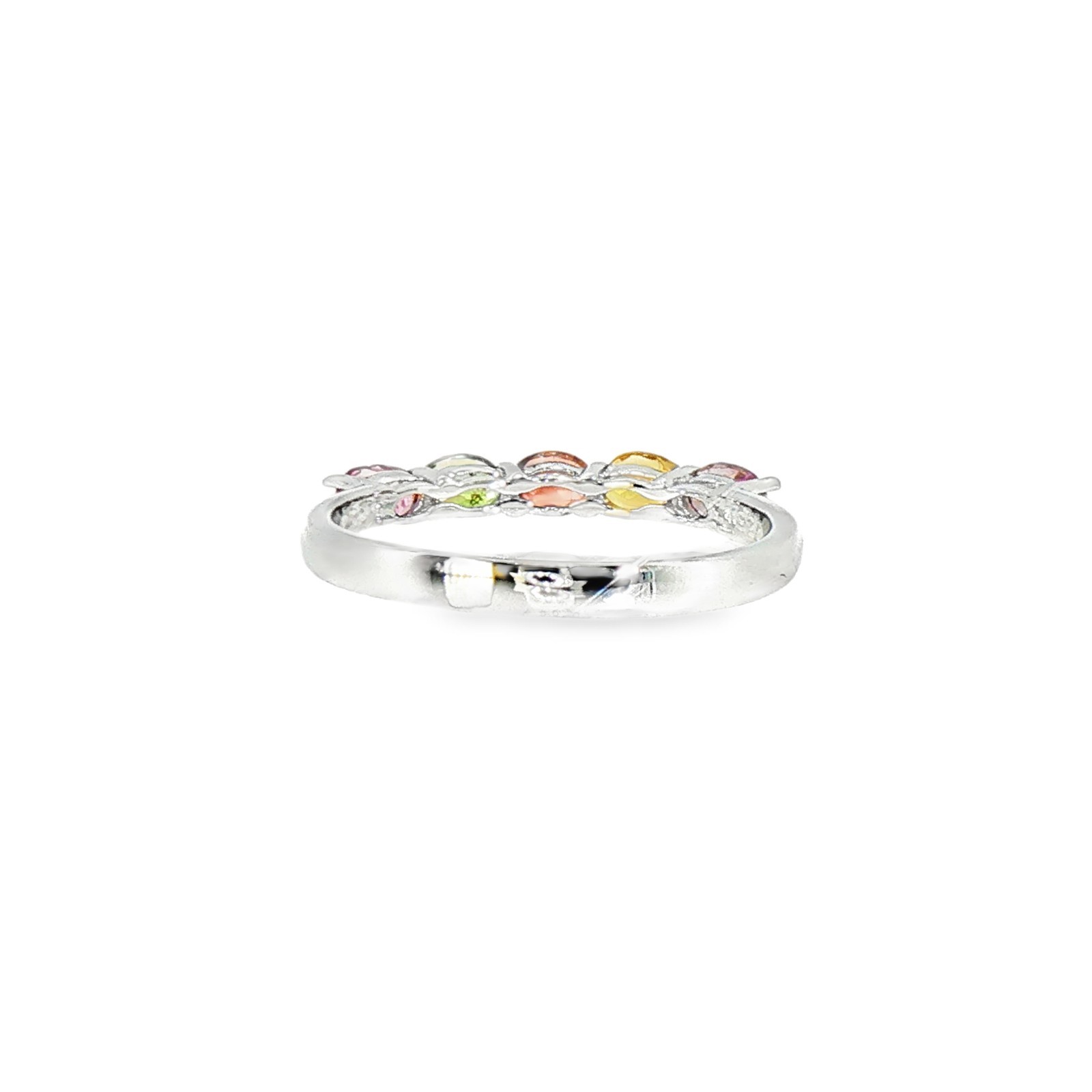 925 Sterling Silver Ring Oval Tourmaline 4X3mm RingSize 8 Gemstone Jewelry