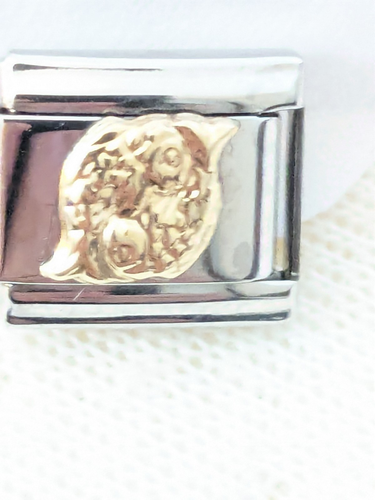 Authentic UD Unodomani Italian Charm 18k Heavy Gold Zodiac Pisces B86