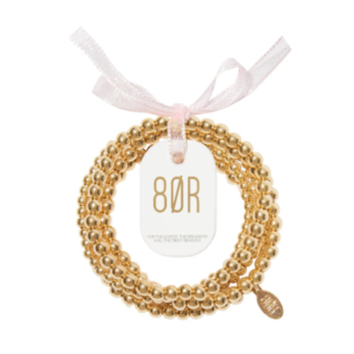 8 Other Reasons Bubble Bangle Set, 18k Gold Plated, Hypoallergenic, Brand New.