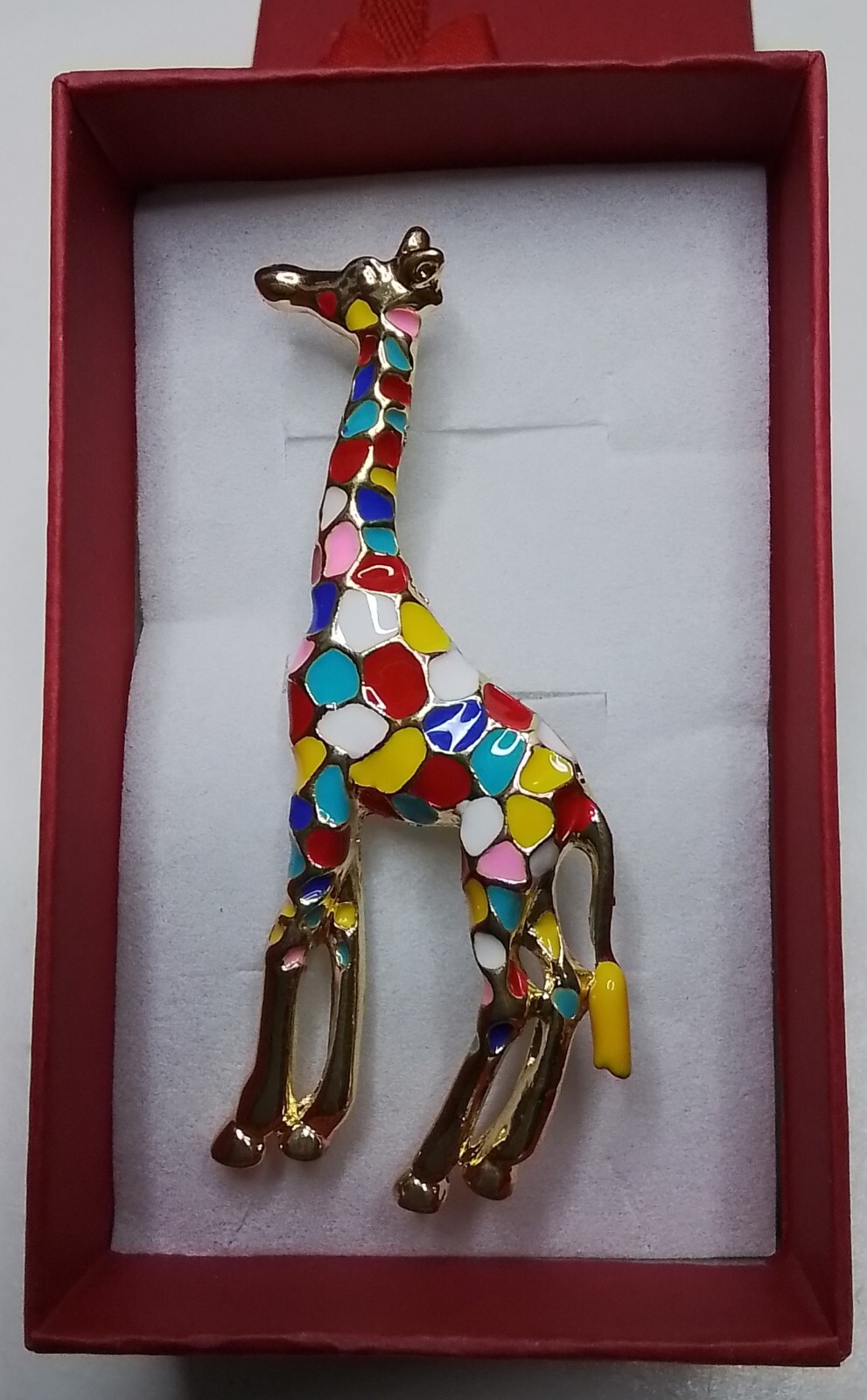 Beautiful Giraffe Brooch / Pin With Gift Bag
