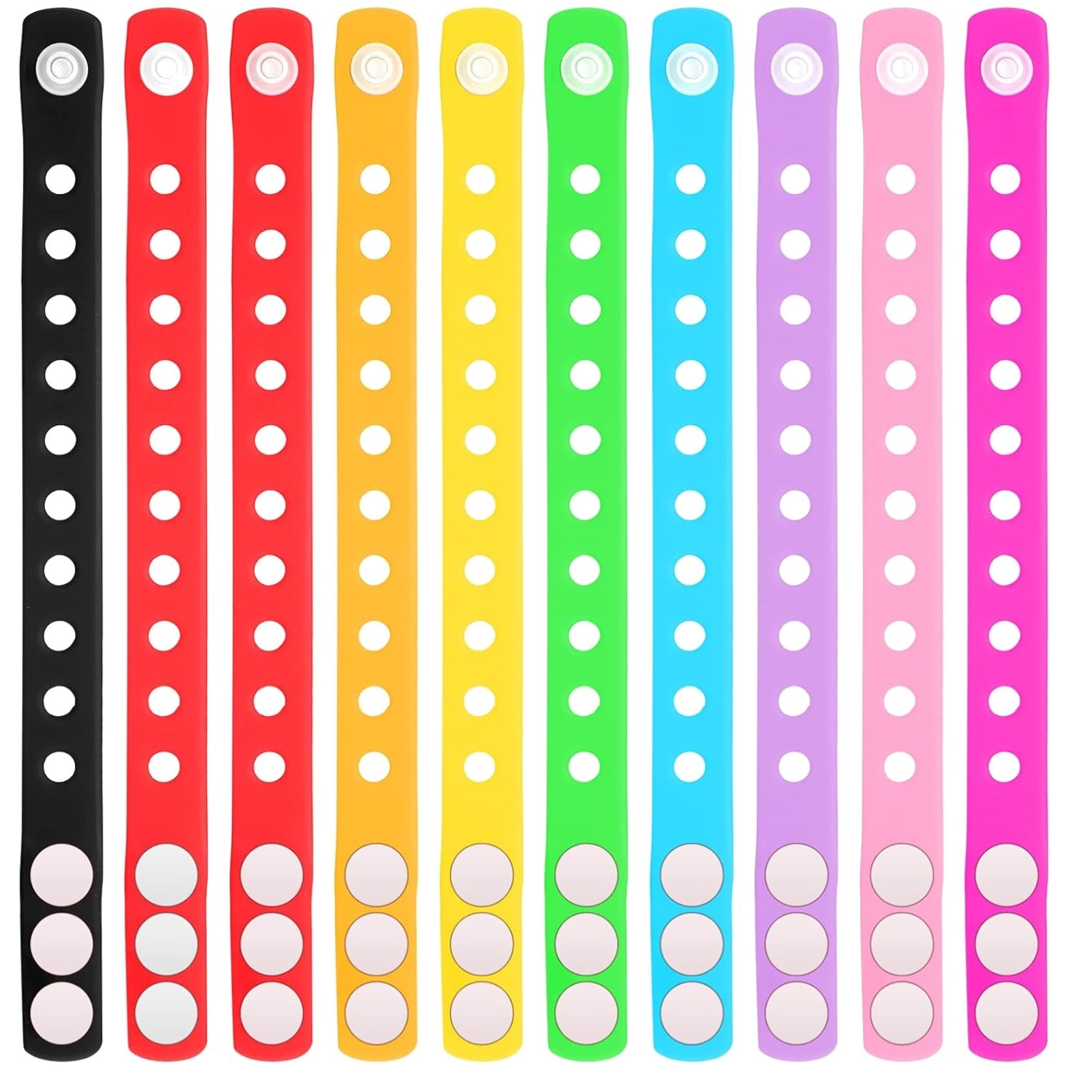 Cute Silicone Wristbands for DIY Parties, 150 Pcs