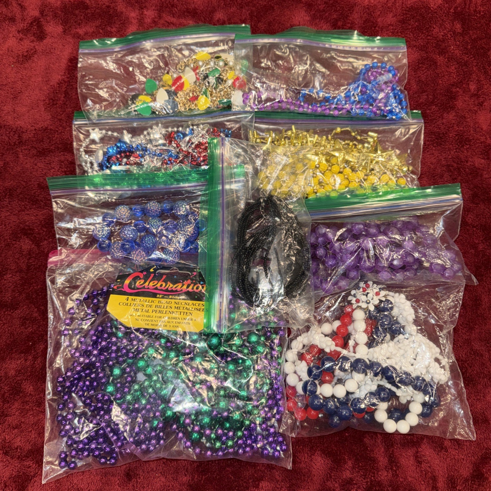 Beaded Necklaces/ Bracelet Lot Plastic/ Resin Some Vintage