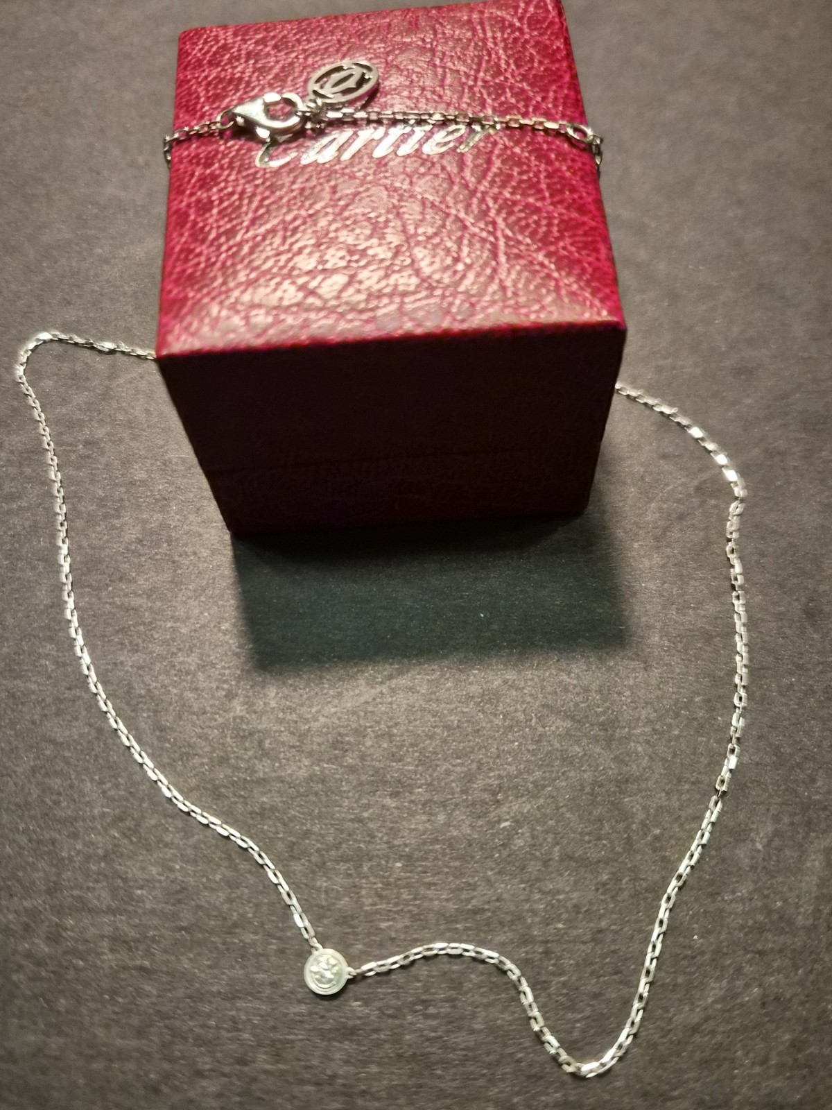 Cartier d’Amour Necklace 18K Diamond Box