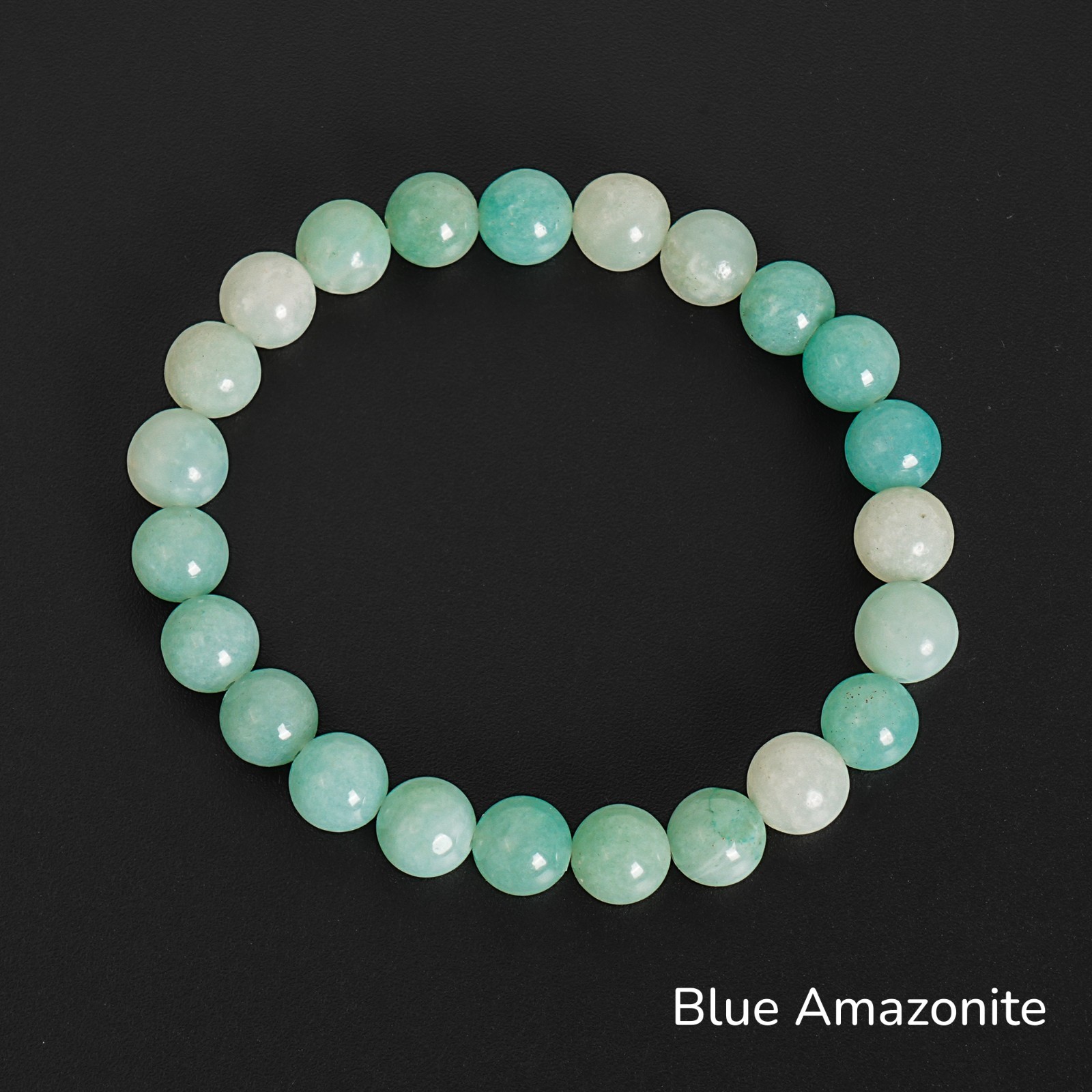 8mm Mixed Natural Gemstone Bracelet Multicolor Healing Round Beads For Man Woman