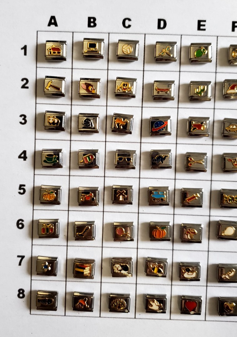 Shop-You Pick & Choose- Household Italian Charms UBERRY StSteel D’linq Enamel