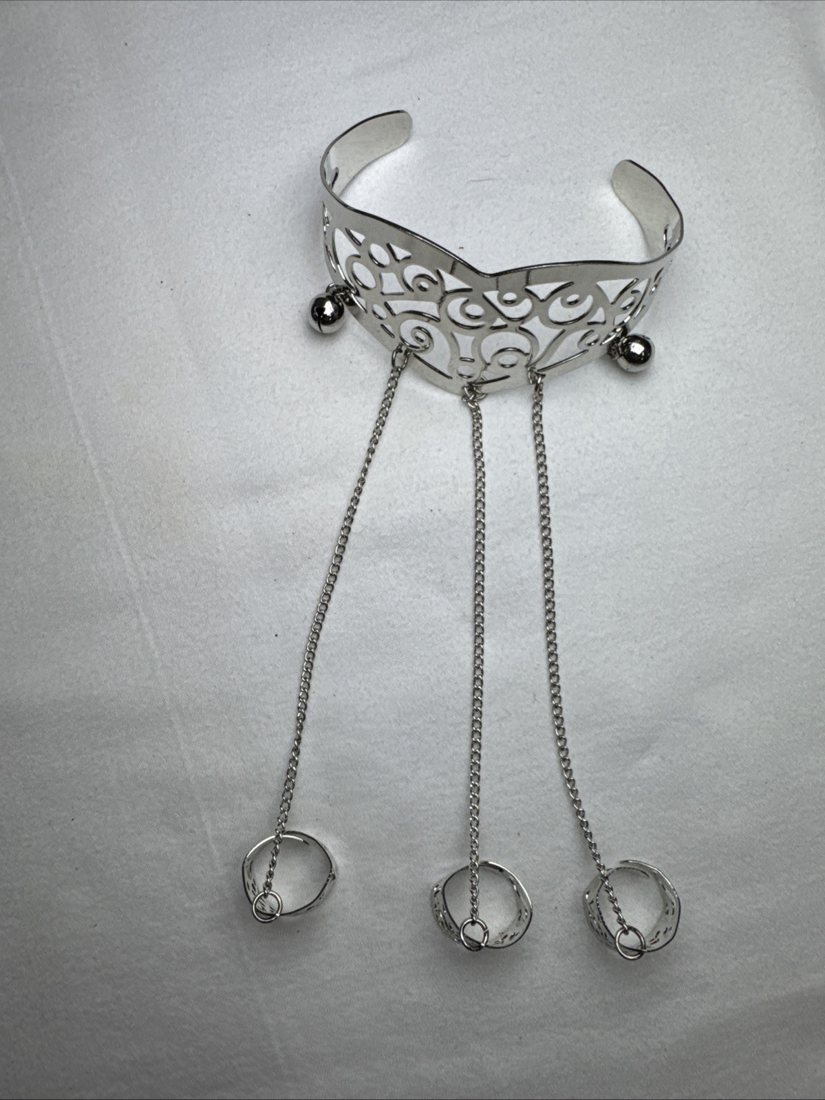 Bracelet Harness Hand Chain-Alloy Bangle Finger Ring Gold/Silver Slave Chain Rin