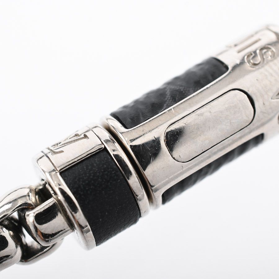Louis Vuitton Authentic Bracelet Chain Monogram M62592 Color Black Size 19.5cm