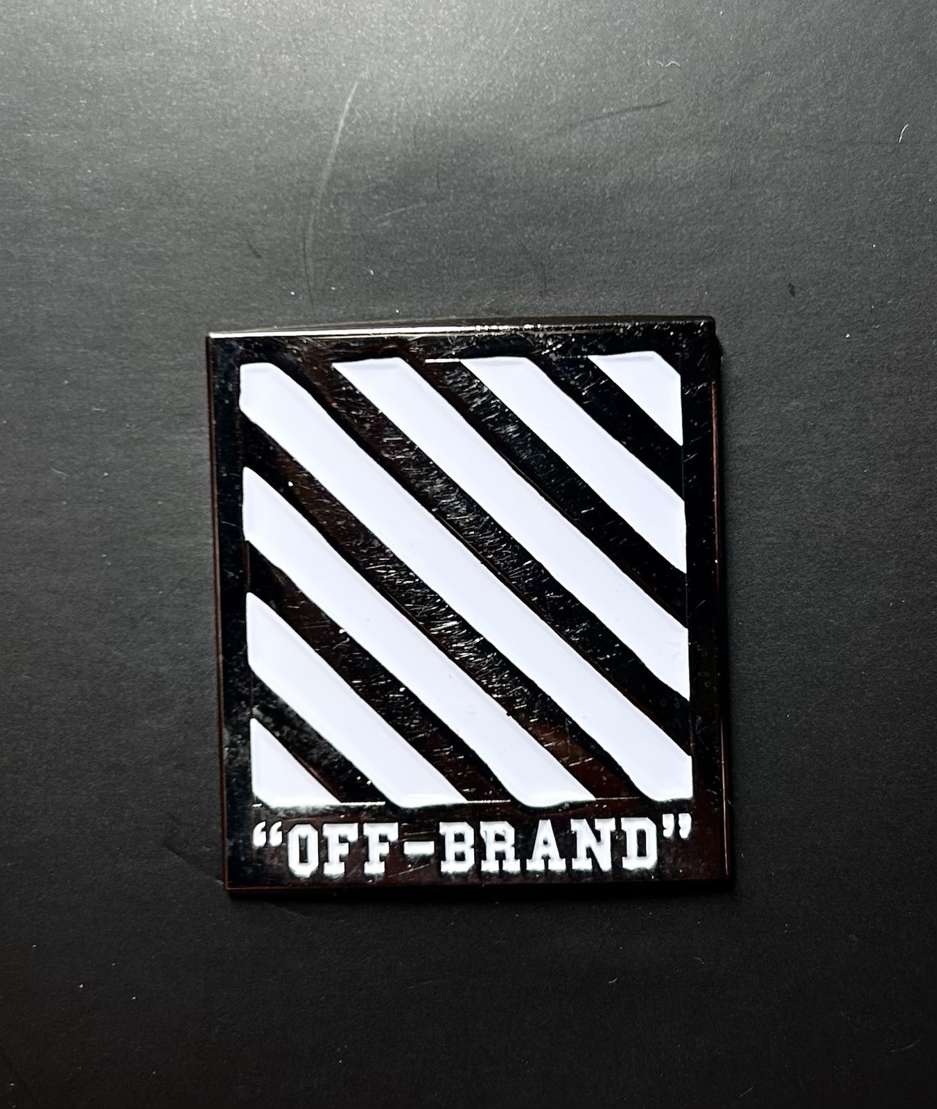 Cool – Off Brand Logo for Off White Theme Pin (Sold Out Collectors Item)
