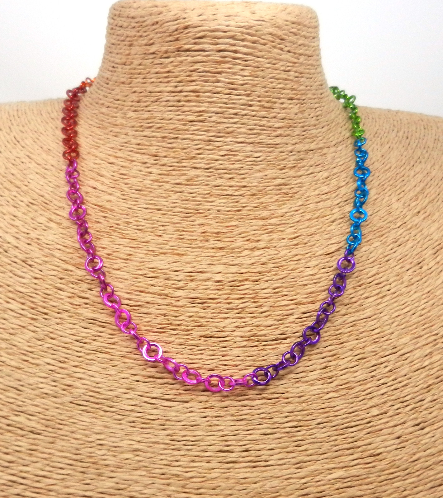 CHARM IT! CIN304 Rainbow Chain Necklace