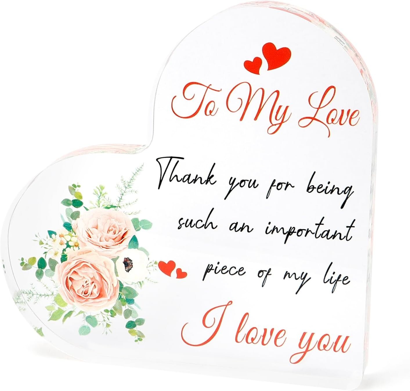 Valentines Day Gift For Girlfriend Wife Him Her Anniversary Heart Present To My