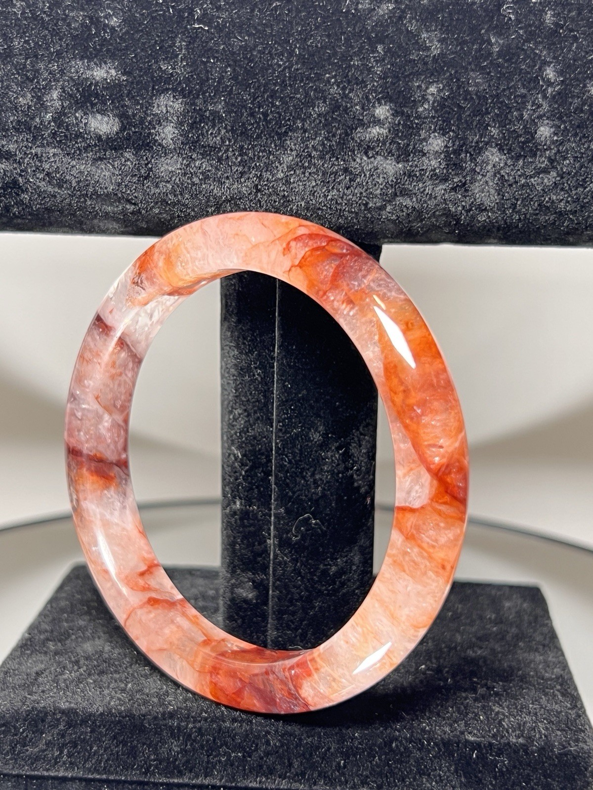 Fire Quartz Bangle Inner Diameter Size 60m -See Description & Pics For More Info