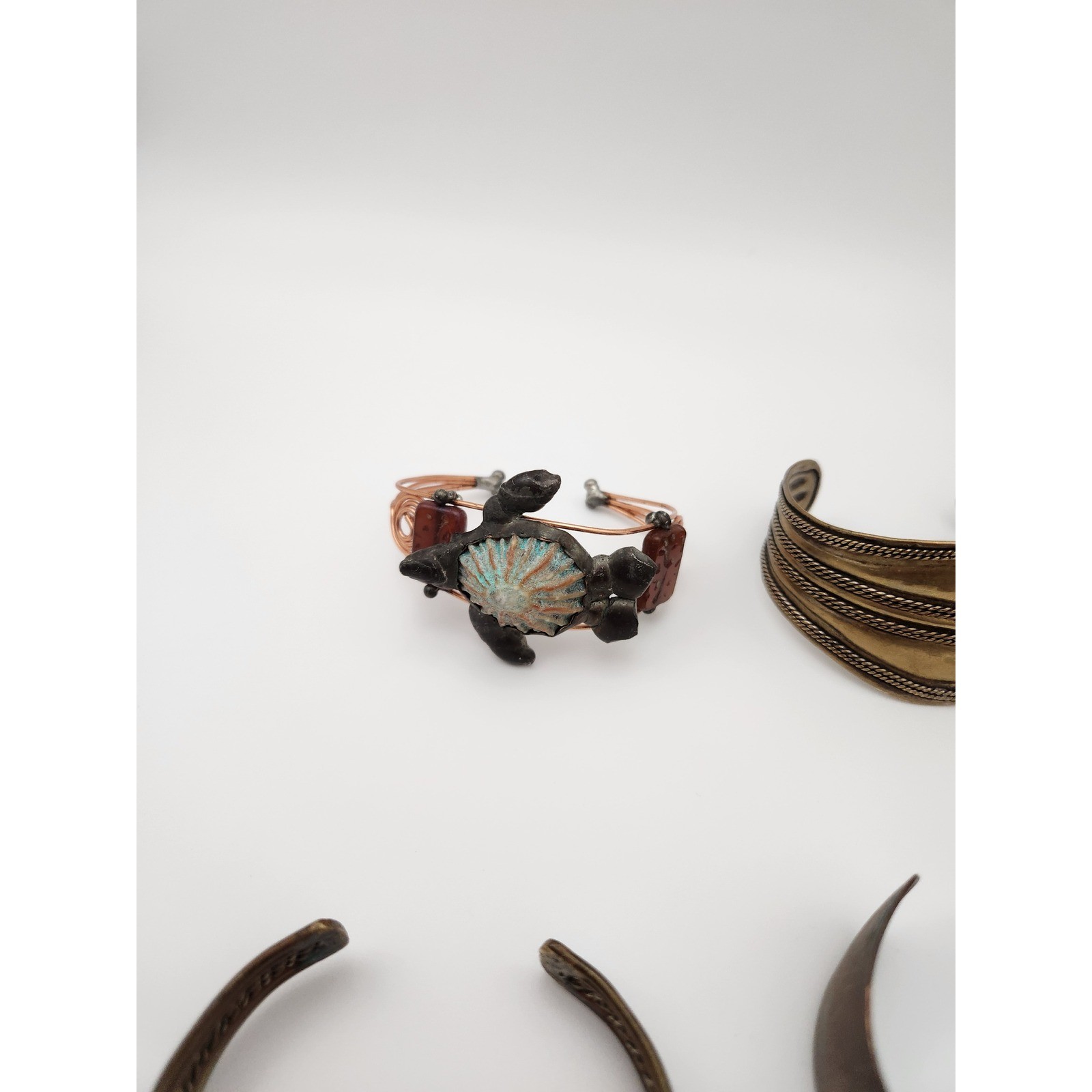 Unbranded Bracelet Lot Womens OS Mixed Copper Brass Enamel Boho Eclectic 16pc