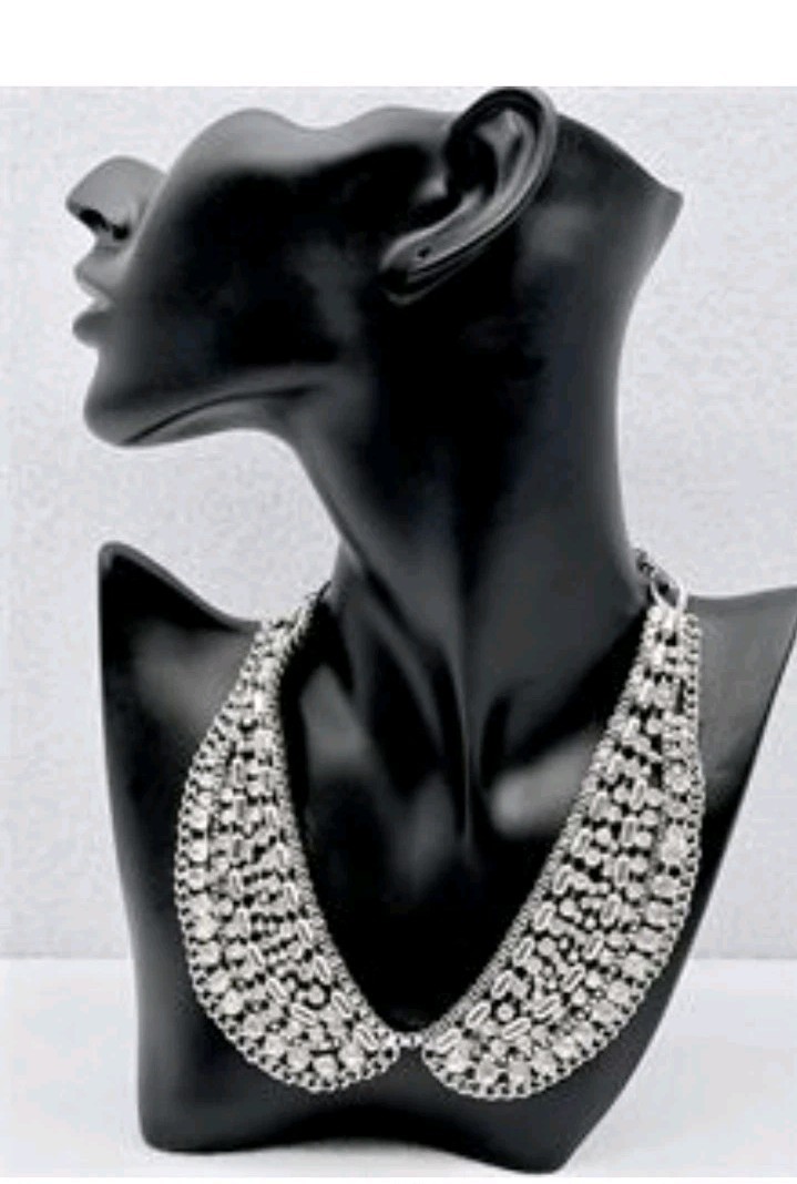 Rhinestone Angel Wings Necklace 20″ Cosplay Jewelry *see details*